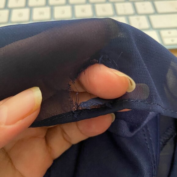 S.Levine‎ Women Zipper Pants Size Large Blue Stretch USA Made,Wide Leg - Picture 7 of 15